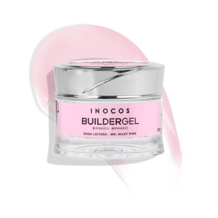 Gel de Construção Rosa Leitoso 30g Média Viscosidade Inocos