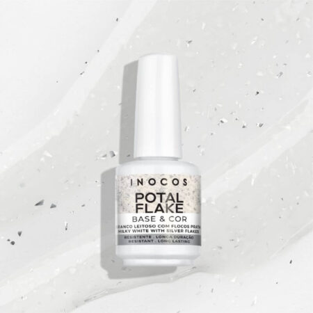 Potal Flake- Base e Cor- Branco Leitoso com Flocos Prata