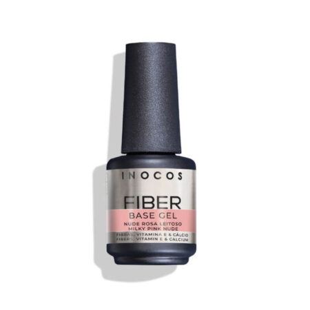 Fiber Base Gel Nude Rosa Leitoso Inocos 15ml