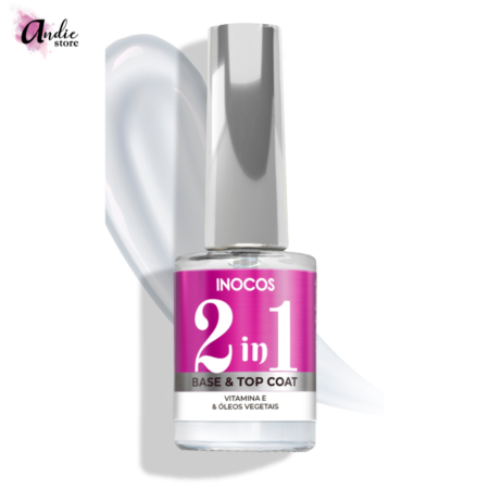 2 em 1 base e top coat - Inocos