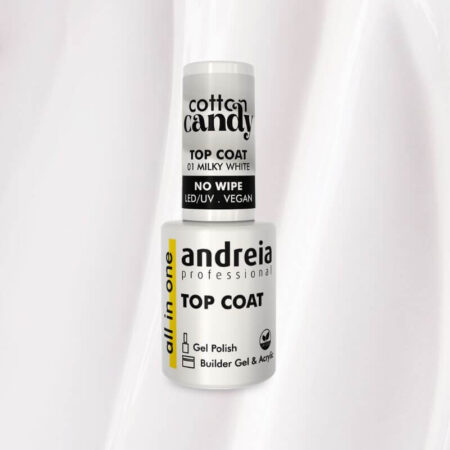 Cotton Candy Top Coat - Branco Leitoso Andreia