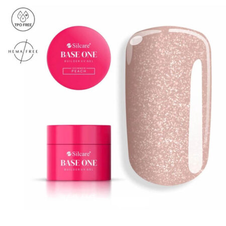 Gel de Construção Shimmer Peach  - Sem HEMA e sem TPO - 50g Silcare