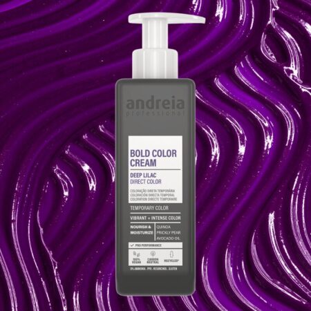 Coloração direta em creme - Máscara de cor Lilás Profundo - Andreia