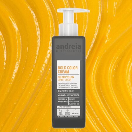 Coloração direta em creme - Máscara de cor Amarelo Dourado - Andreia