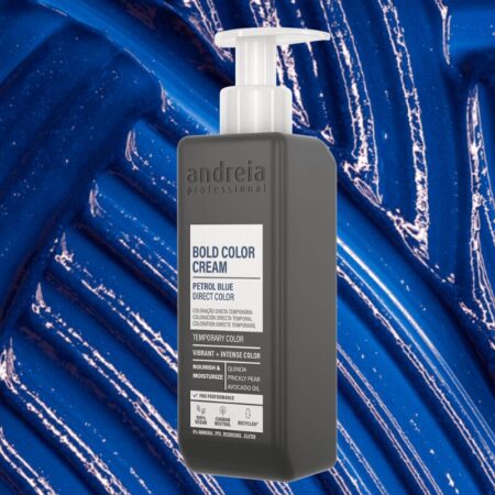 Coloração direta em creme - Máscara de cor Azul Petróleo - Andreia