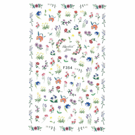 Decalque de água florido F354