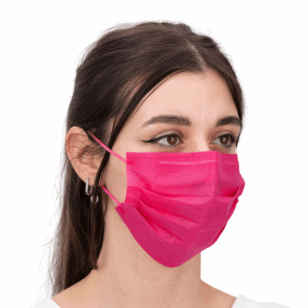 Máscaras cor-de-rosa 50 unidades