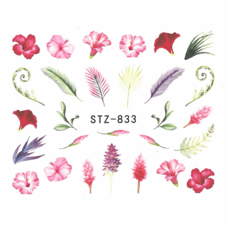 Decalque de água florido STZ-833
