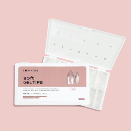 Soft Gel Tips - Redondo Médio S6 500 unidades Inocos