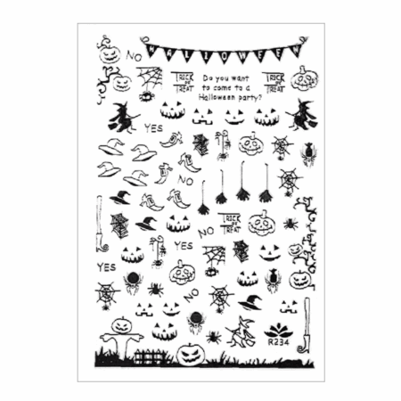 Autocolantes Halloween R234 Prateados