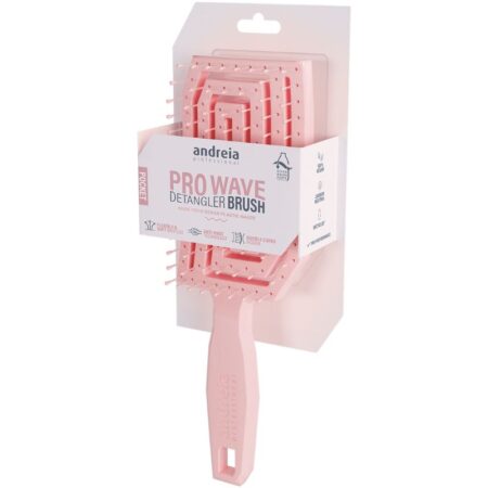 Escova cabelo Pro Wave Pocket Andreia - Rosa