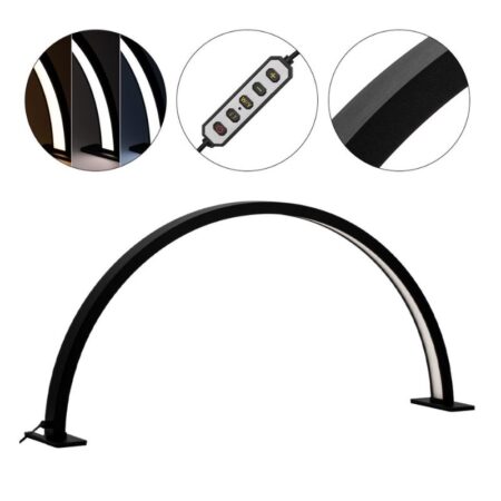 Candeeiro Led formato Meia Lua - Preto ref.9862
