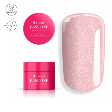 Gel de Construção Shimmer Misty Rose 100g - Sem HEMA e sem TPO - Silcare