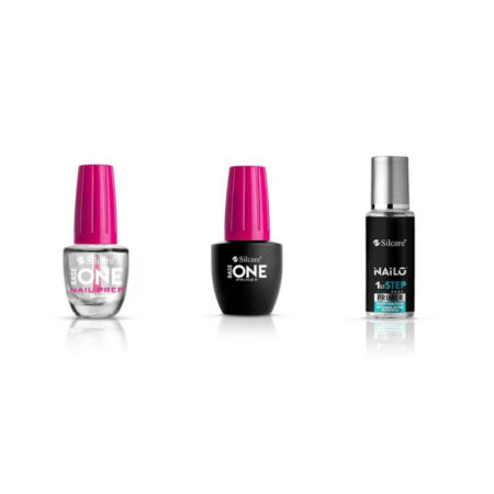 Nail Prep 9ml + Base One 15ml + Primer Nailo 9ml - Silcare