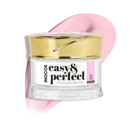 Gel de Construção em Creme Easy & Perfect- Rosa Leitoso 50g Inocos
