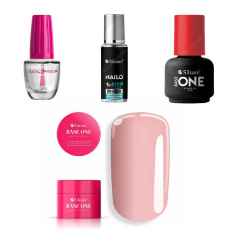 Kit de gel para unhas difíceis - Gel de construção Cover Thick 100g UV Silcare - sem TPO